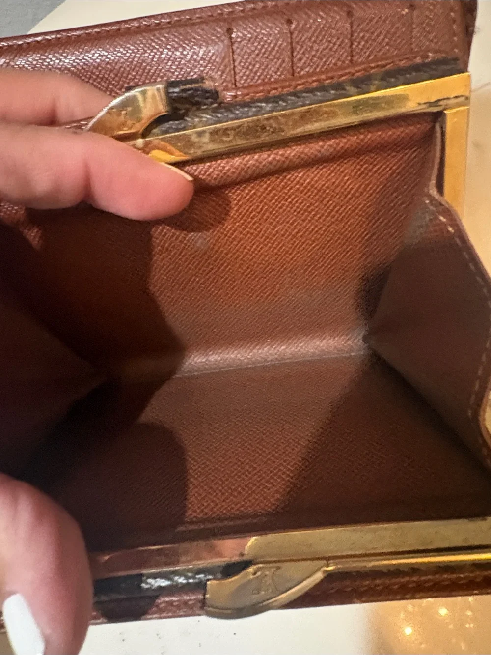 Louis Vuitton Brown Monogram Canvas Snap Wallet